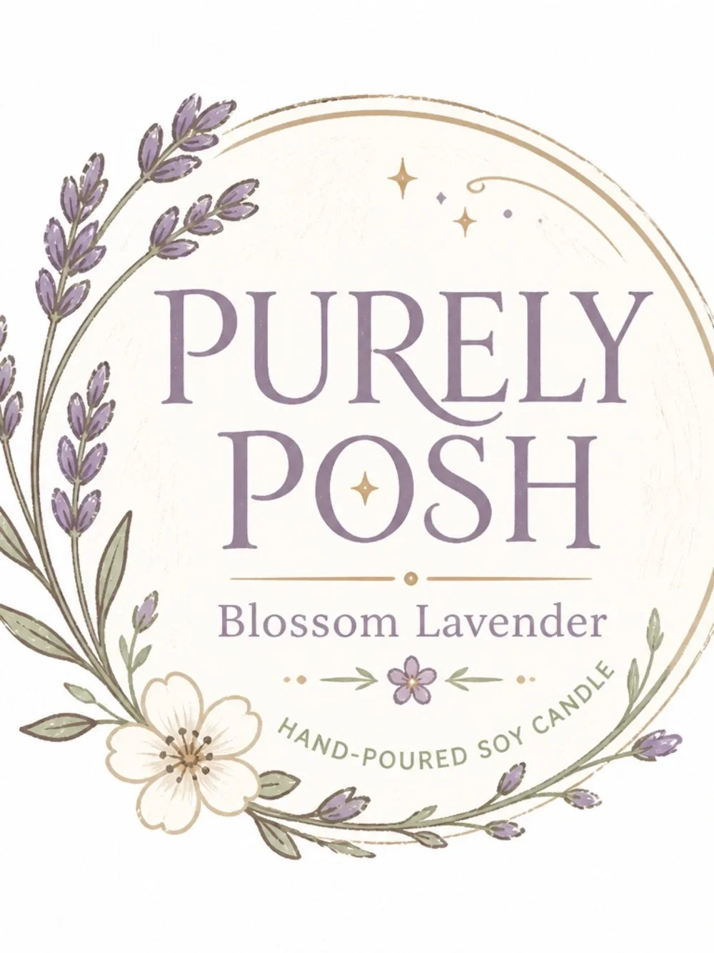 Premium Lavender Eco Soy Candle  5.45 oz Long lasting 25 hrs